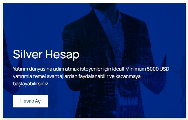 silver invest hesap türleri