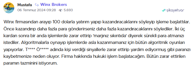 winx brokers şikayet var