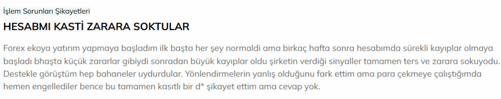 forexeko şikayet