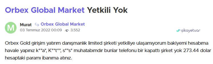 orbex şikayet