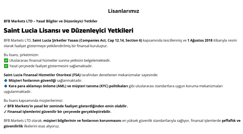 bfb markets lisans