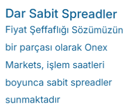 onex markets hesap türleri