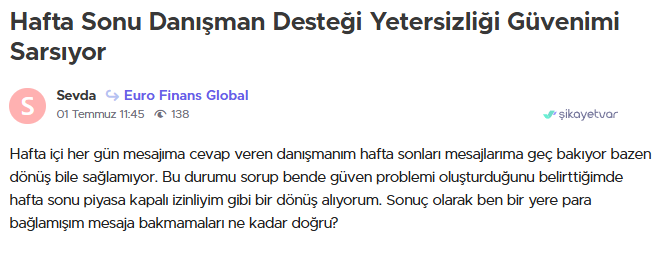euro finans global şikayet