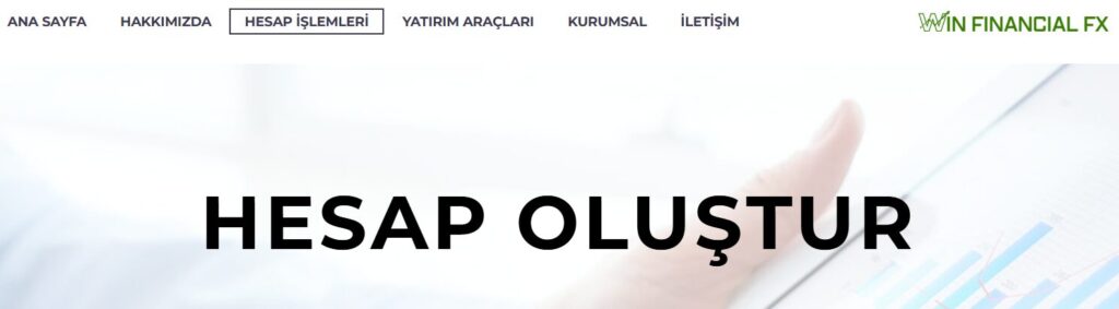 win financial fx hesap türleri