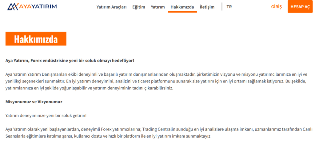 aya yatırım