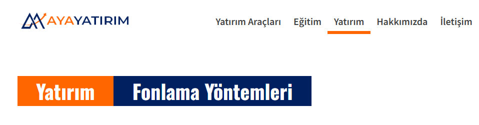 aya yatırım ödeme yöntemleri