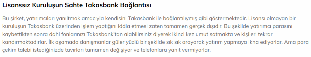 metro investment şikayet