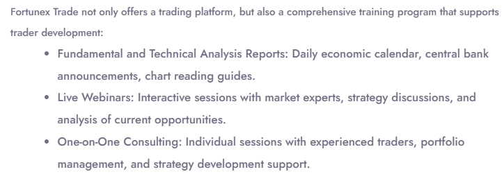 fortunex trade ödeme yöntemleri