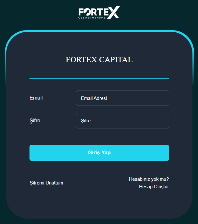 fortex capital markets hesap türleri