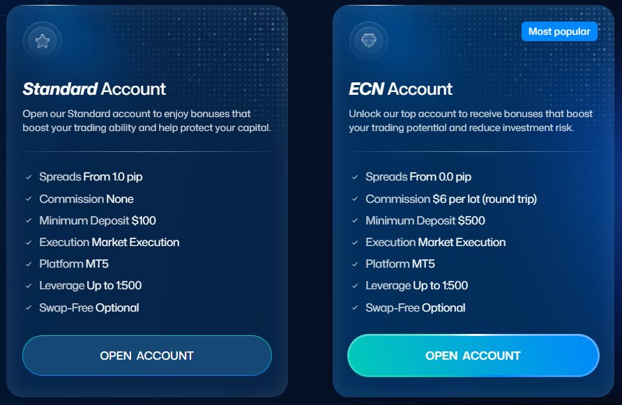 amari capital hesap türleri