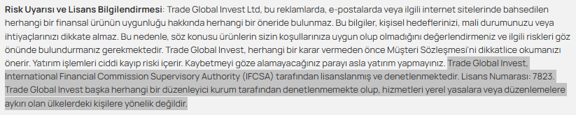 trade global invest lisans