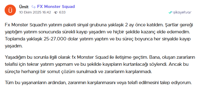 fx monster squad şikayet