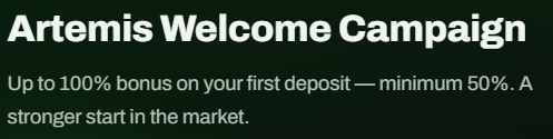 artemis markets bonus