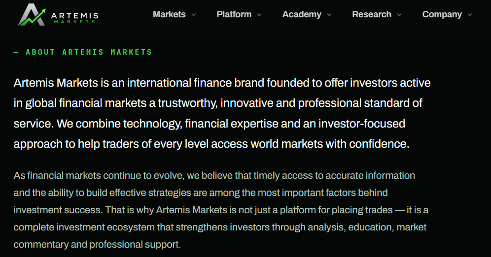 artemis markets