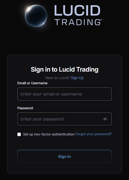 lucid trading platform