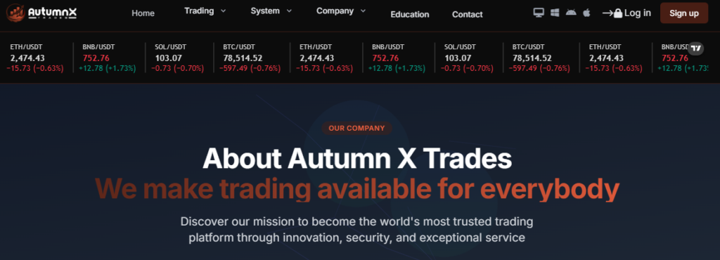 autumn x trades